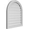 Ekena Millwork Round Top Surface Mount PVC Gable Vent: Functional, w/ 2"W x 1-1/2"P Brickmould Frame, 24"W x 28"H GVPRT24X2802SF - alternate 5